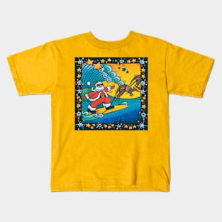 Surfing Santa Kids T-Shirt